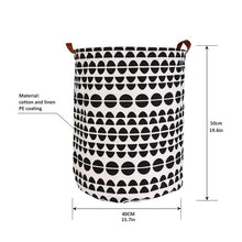 Load image into Gallery viewer, Foldable Laundry Basket Large Capacity Laundry Hamper Storage Bag Clothes Toy Picnic Printed Storage Organizer Bucket
